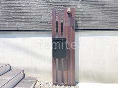 木製調デザインアルミ角柱門柱 プランパーツ
